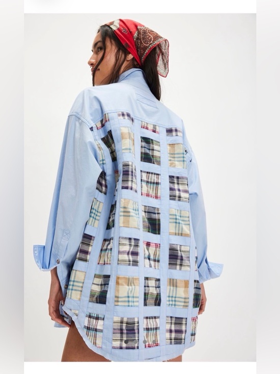 We The Free Tops - Free People - Mad for Madras Button Up
